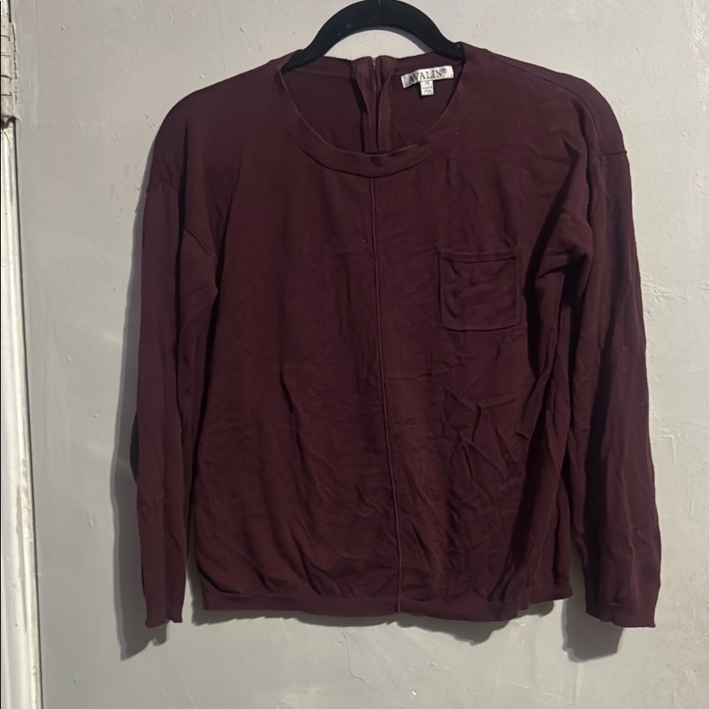 Red Hoodie with Long Sleeves and Relaxed Fit